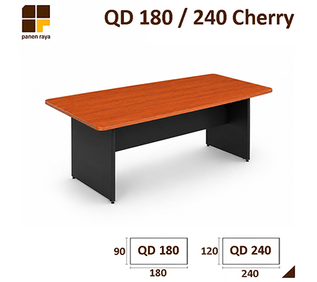 Panen Raya Furniture Meja Meeting Persegi LUNAR QD 180 / QD 240 Cherry