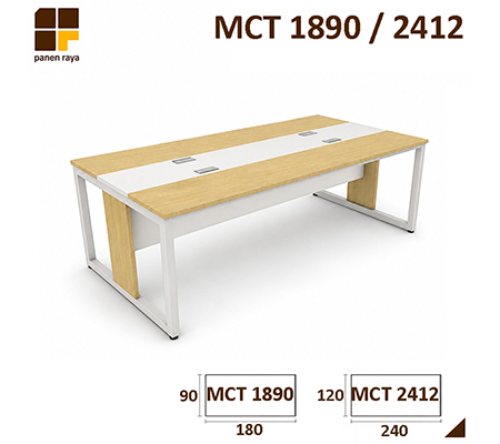 Panen Raya Furniture Meja Meeting Persegi QBIC MCT 1890 / MCT 2412 Maple