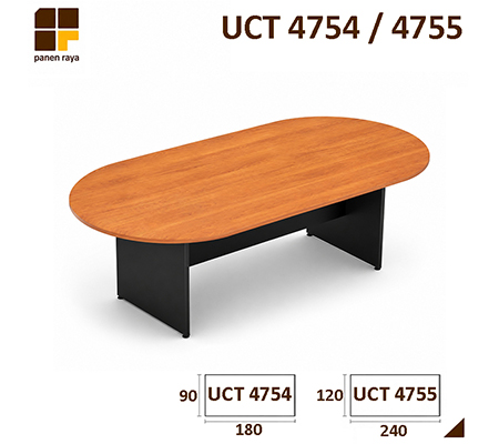 Panen Raya Furniture Meja Meeting Oval UNO UCT 4754 / UCT 4755 Cherry