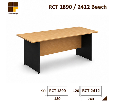 Panen Raya Furniture Meja Meeting Persegi Euro RCT 1890 / RCT 2412 Beech-Black