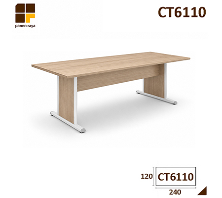 Panen Raya Furniture Meja Meeting Persegi HighPoint Six CT 6110 Cappucinno 240x120x75