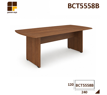 Panen Raya Furniture Meja Meeting Persegi HighPoint Five BCT 5558B European Walnut 240x110x75