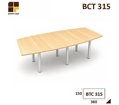 Panen Raya Furniture Meja Meeting Persegi Modera BCT 315 Maple 360x150x75