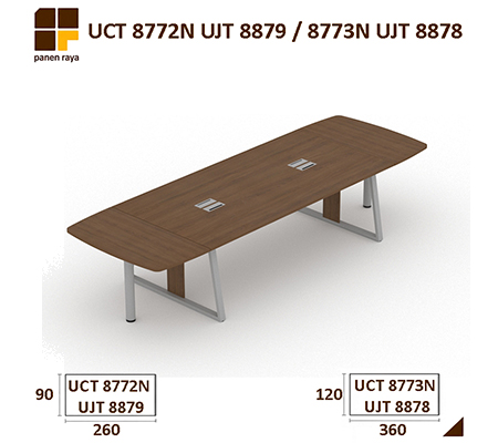 Panen Raya Furniture Meja Meeting Persegi Uno UCT 8772N - UJT8879 / UCT 8773N - UJT8878  Walnut 