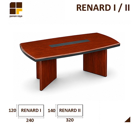Panen Raya Furniture Meja Meeting Persegi Indachi Executive Renard I / Renard II / Renard III  240-400x120-160x76