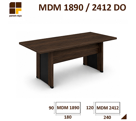 Panen Raya Furniture Meja Meeting Persegi Expo MDM 1890 / MDM 2412 Dark Oak