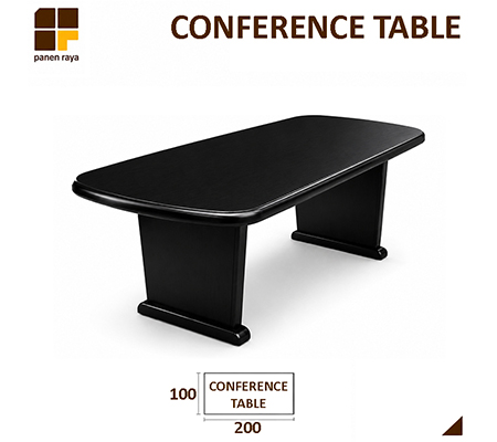Panen Raya Furniture Meja Meeting Oval Minnoti Conference Table Mahogany 200X100x75