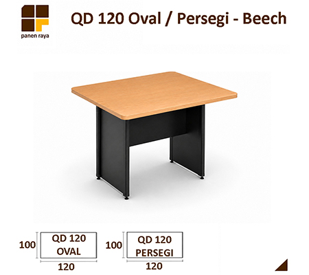 Panen Raya Furniture Meja Meeting Persegi Lunar QD 120 Beech / Cherry