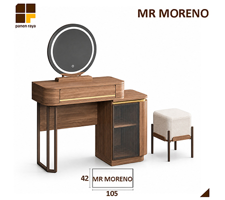 Panen Raya Meja Rias Siantano MR Moreno 105x42x128 Romanian Walnut