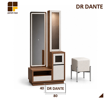 Panen Raya Meja Rias Siantano DR Dante 80x40x180 Romanian Waknut