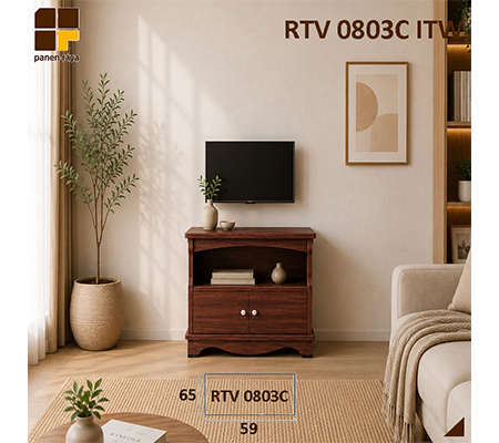 Panen Raya Meja TV Romaro RTV 0803 C French Oak 59x39x65