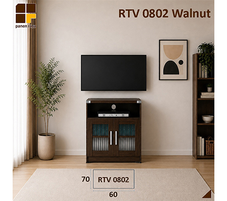 Panen Raya Meja TV Romaro RTV 0802 Walnut 60x41x70