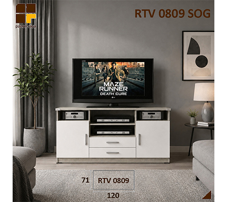 Panen Raya Meja TV Romaro RTV 0809 SO Grey 120x40x71